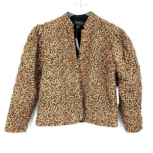 Something Navy Reversible Quilted Jacket Leopard - Picture 3 of 12